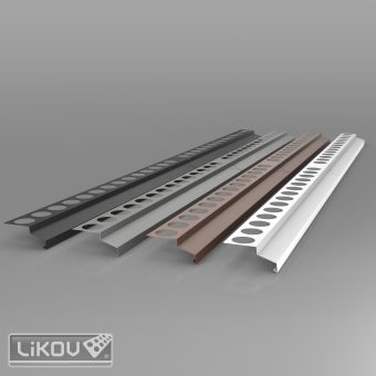 LIKOV BB-R 1000/1000/bílá/lišta balkonová rohová