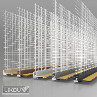 LIKOV LS-VHL 06/2400/slonová kost RAL 1015/VERTEX/lišta okenní začišťovací 6mm s lamelou
