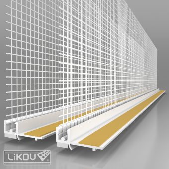 LIKOV LS-VHL 09/2400/VERTEX/lišta okenní začišťovací 9mm s lamelou
