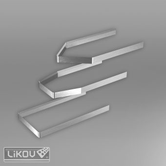 LIKOV LBP-HKU50 řezací čepel profil-U 50x20/pro PVC bosážní lišty LBP a LBPM