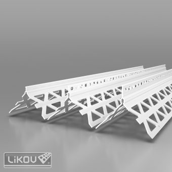 LIKOV P-H PVC 06/43x43/2500/roh ostrý/lišta rohová