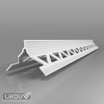 LIKOV P-H2 PVC 06/26x26/2500/roh ostrý/lišta rohová
