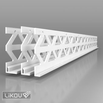 LIKOV P-U PVC 10/47/2500/lišta ukončovací
