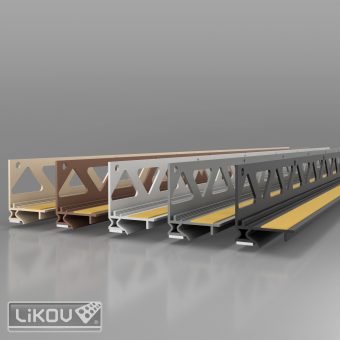 LIKOV PS2-ADAPT 06/2600/šedá antracit RAL 7016/lišta okenní začišťovací 2D 6mm