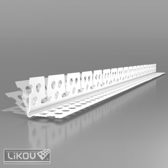 LIKOV G-KLF BOX PVC 24x24/lišta klenbová s prolisem/flexibilní ramena/návin 10m