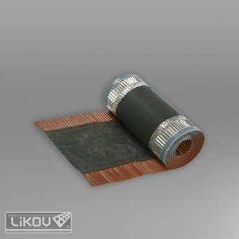 LIKOV Větrací pás hřebene ALU VLIES 300/5000/tmavě hnědá